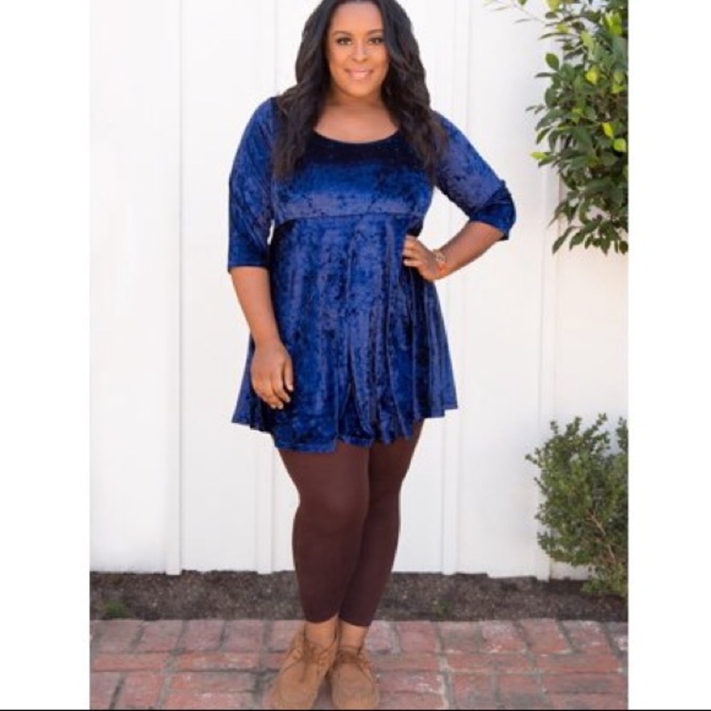 SWAK crushed velvet 90s babydoll dress - 1X BNWOT